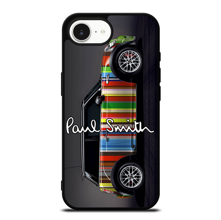 MINI COOPER CAR PAUL SMITH PATTERN iPhone 16e Case Cover MINI COOPER CAR PAUL SMITH PATTERN iPhone 16e Case Cover