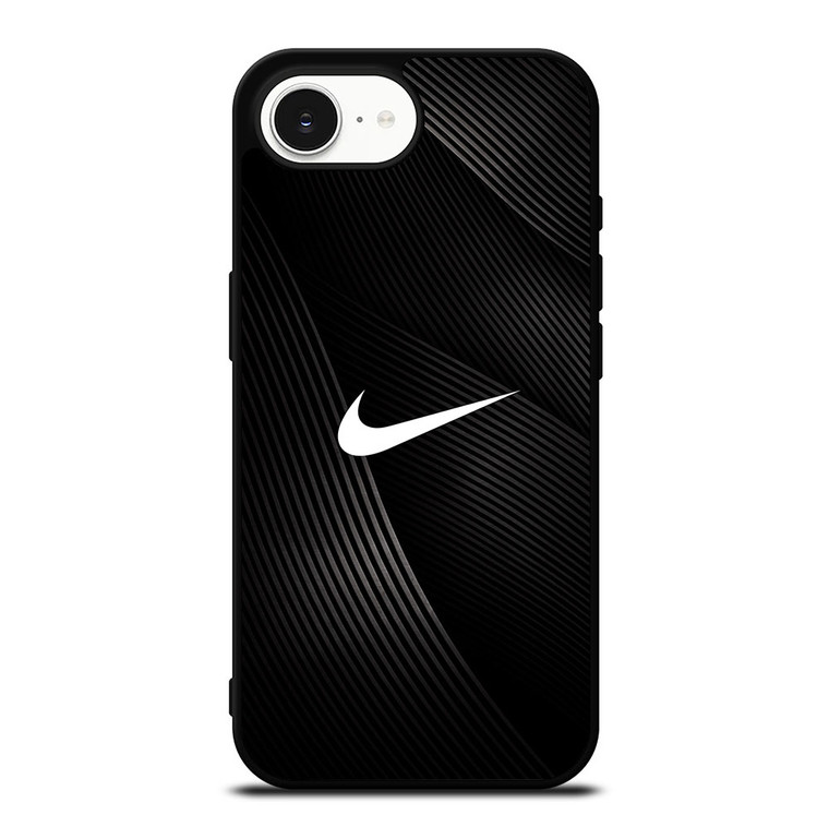 NIKE LOGO BLACK ABSTRACT LINE iPhone 16e Case Cover NIKE LOGO BLACK ABSTRACT LINE iPhone 16e Case Cover