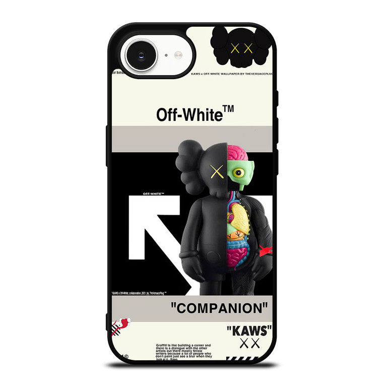 OFF WHITE KAWS COMPANION iPhone 16e Case Cover OFF WHITE KAWS COMPANION iPhone 16e Case Cover