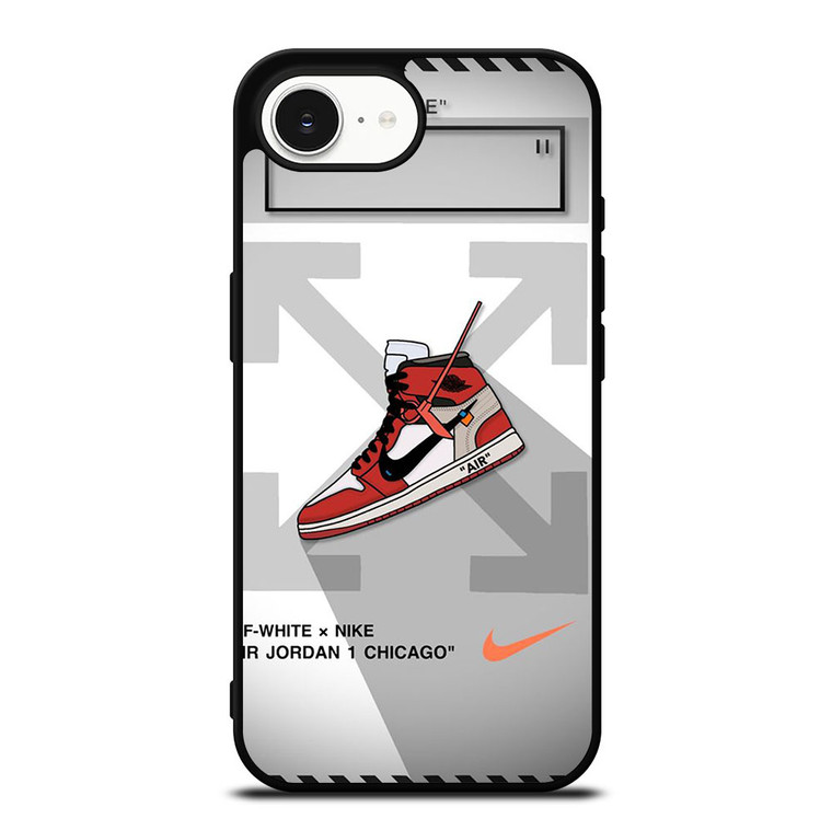 OFF WHITE NIKE AIR JORDAN CHICAGO iPhone 16e Case Cover OFF WHITE NIKE AIR JORDAN CHICAGO iPhone 16e Case Cover