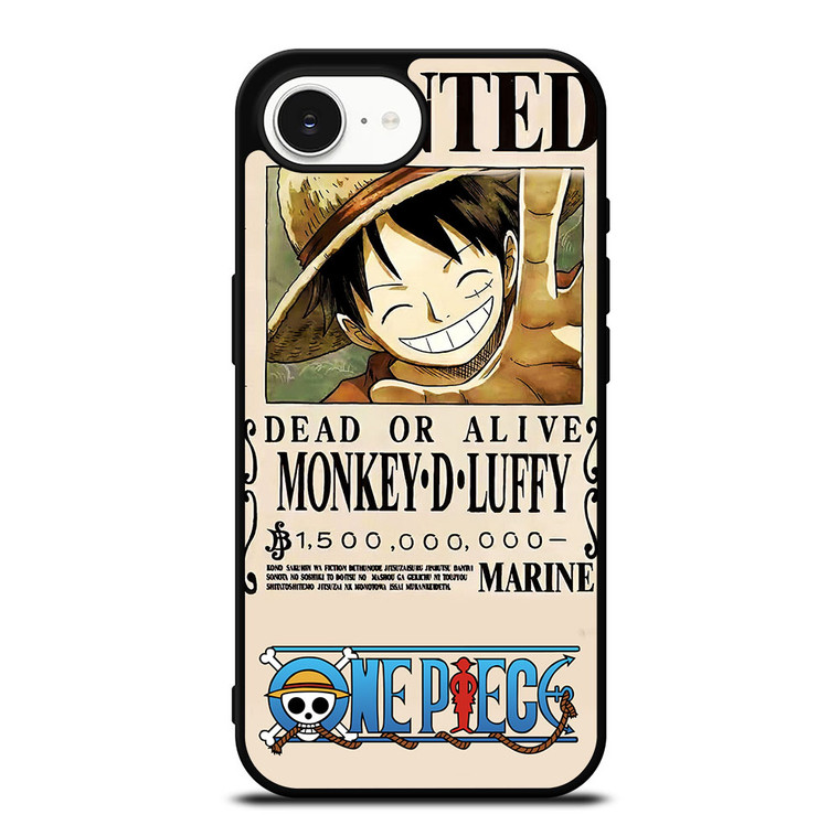 ONE PIECE LUFFY WANTED iPhone 16e Case Cover ONE PIECE LUFFY WANTED iPhone 16e Case Cover