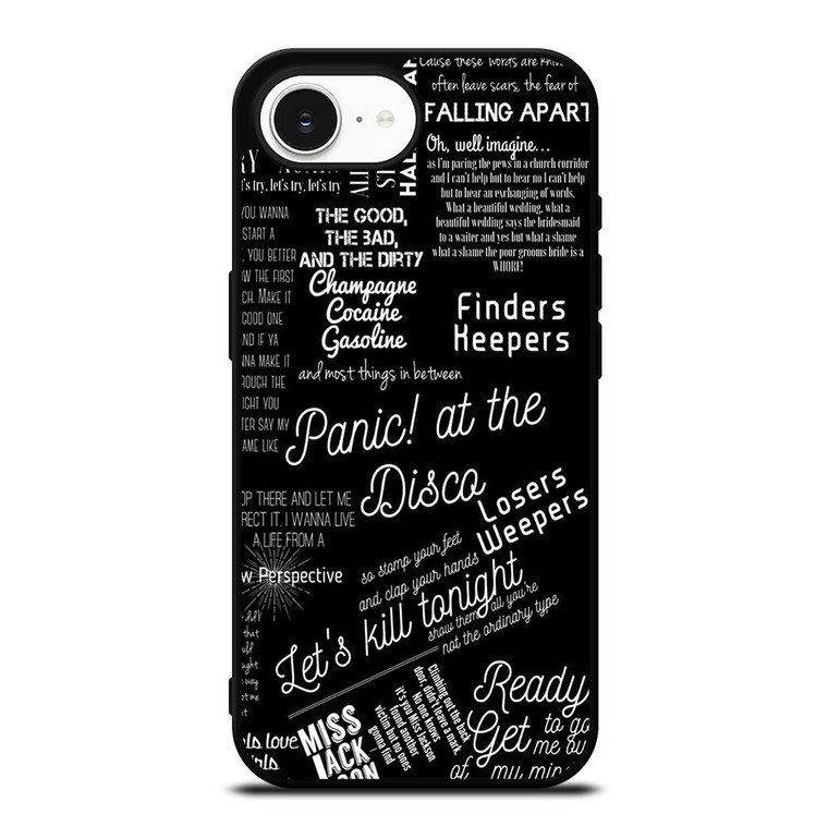 PANIC AT THE DISCO LYRIC iPhone 16e Case Cover PANIC AT THE DISCO LYRIC iPhone 16e Case Cover
