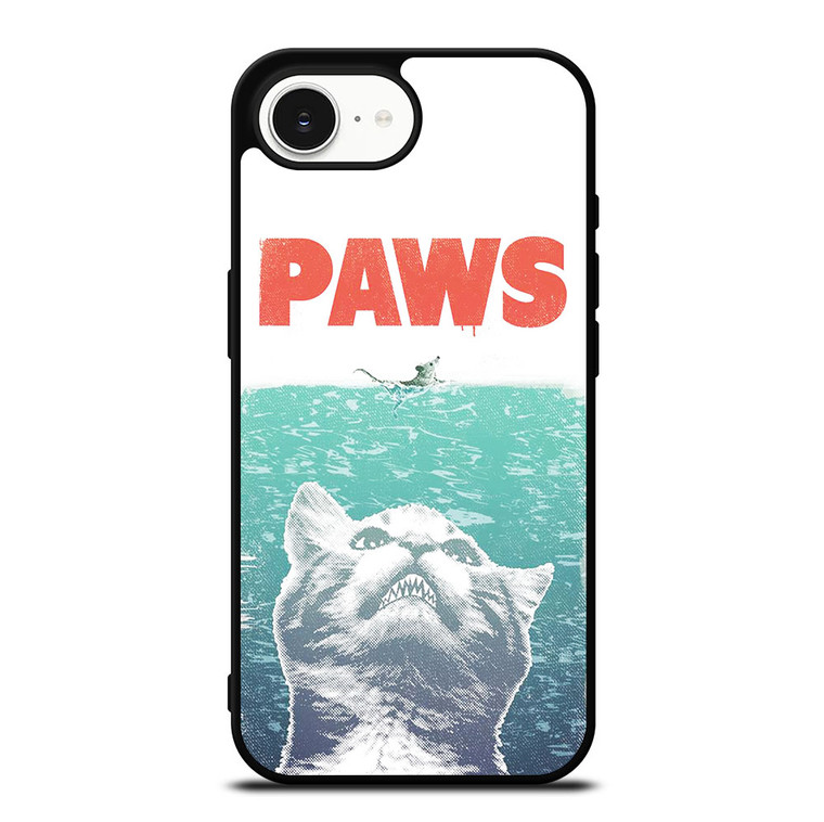 PAWS FUNNY JAWS CAT iPhone 16e Case Cover PAWS FUNNY JAWS CAT iPhone 16e Case Cover