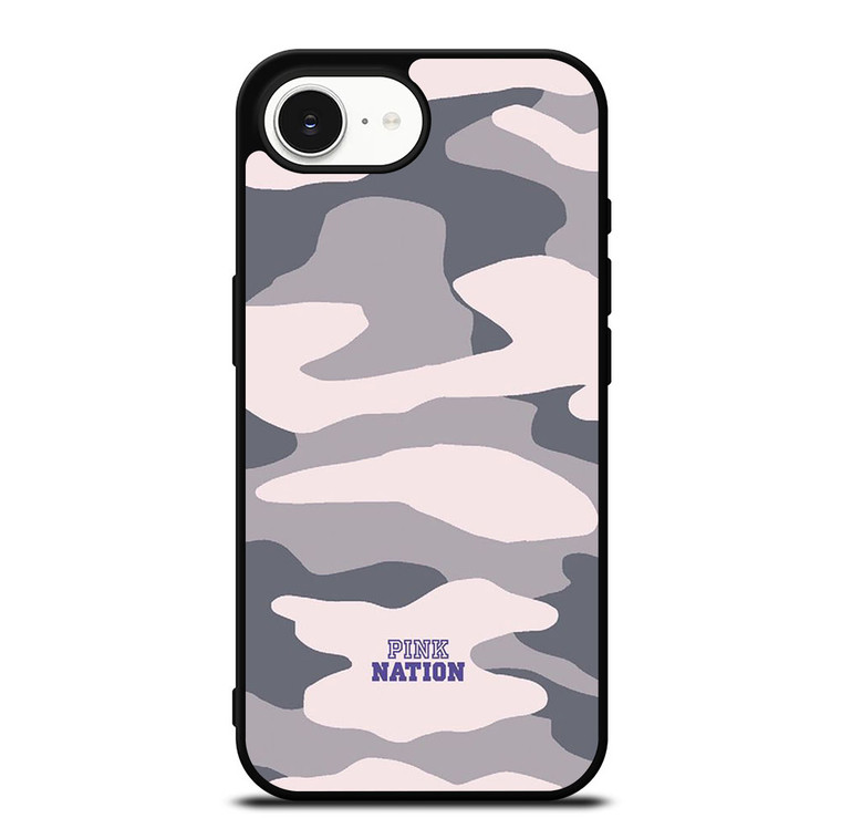 PINK NATION VICTORIA'S SECRET LOGO CAMO iPhone 16e Case Cover PINK NATION VICTORIA'S SECRET LOGO CAMO iPhone 16e Case Cover