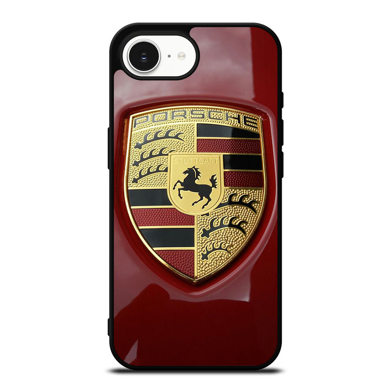 PORSCHE LOGO EMBLEM RED iPhone 16e Case Cover PORSCHE LOGO EMBLEM RED iPhone 16e Case Cover