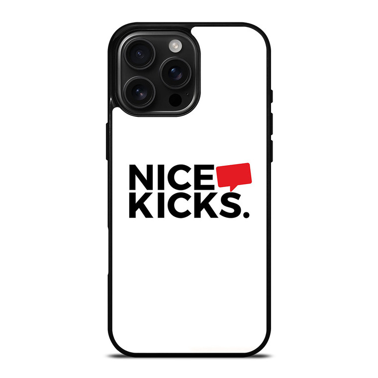 NICE KICKS SNEAKERS LOGO iPhone 16 Pro Max Case Cover