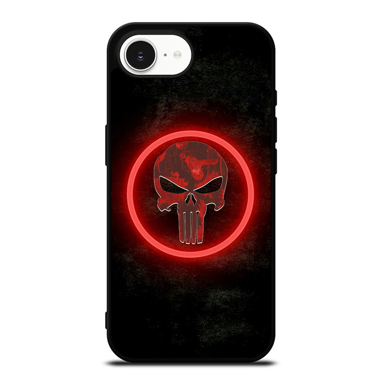 THE PUNISHER SKULL RED GLOW iPhone 16e Case Cover THE PUNISHER SKULL RED GLOW iPhone 16e Case Cover