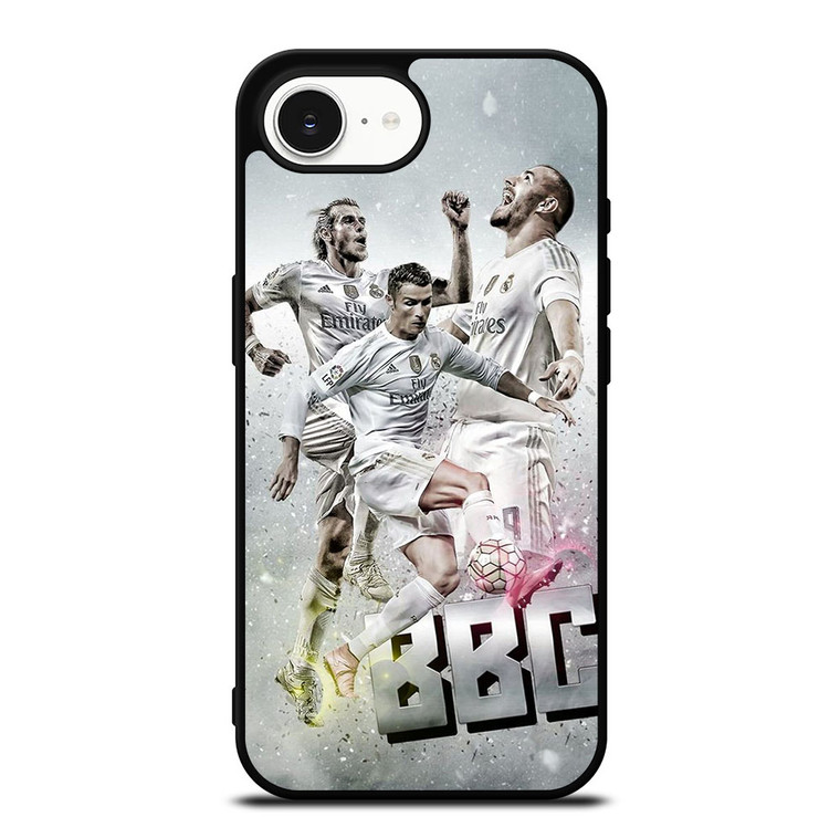 TRIO BBC REAL MADRID iPhone 16e Case Cover TRIO BBC REAL MADRID iPhone 16e Case Cover