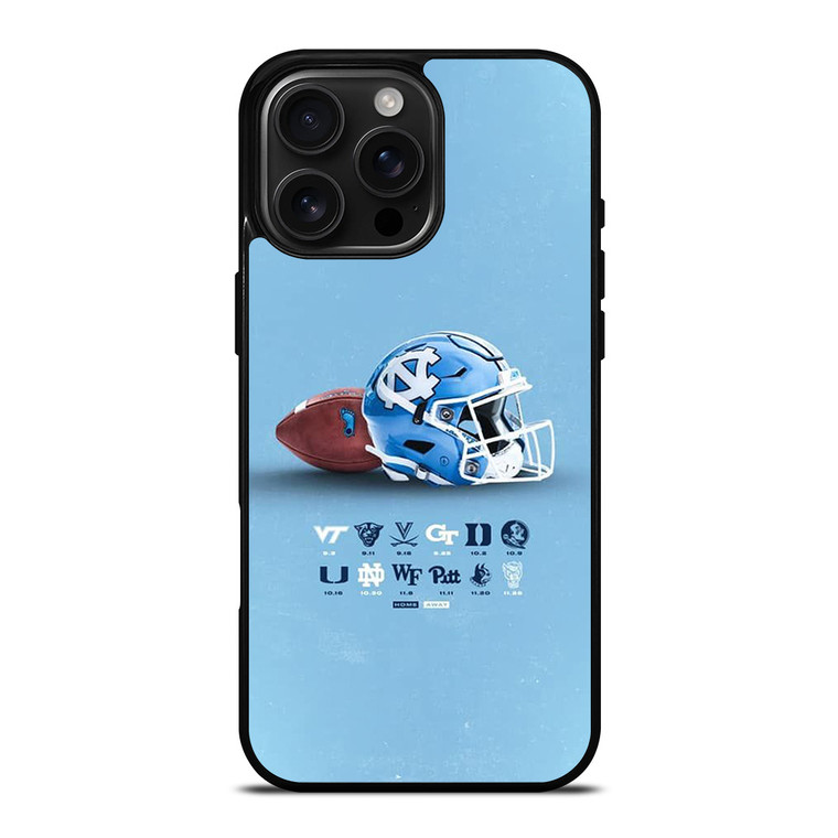 NORTH CAROLINA TAR HEELS LOGO BASKETBALL UNIVERSITY HELMET iPhone 16 Pro Max Case Cover