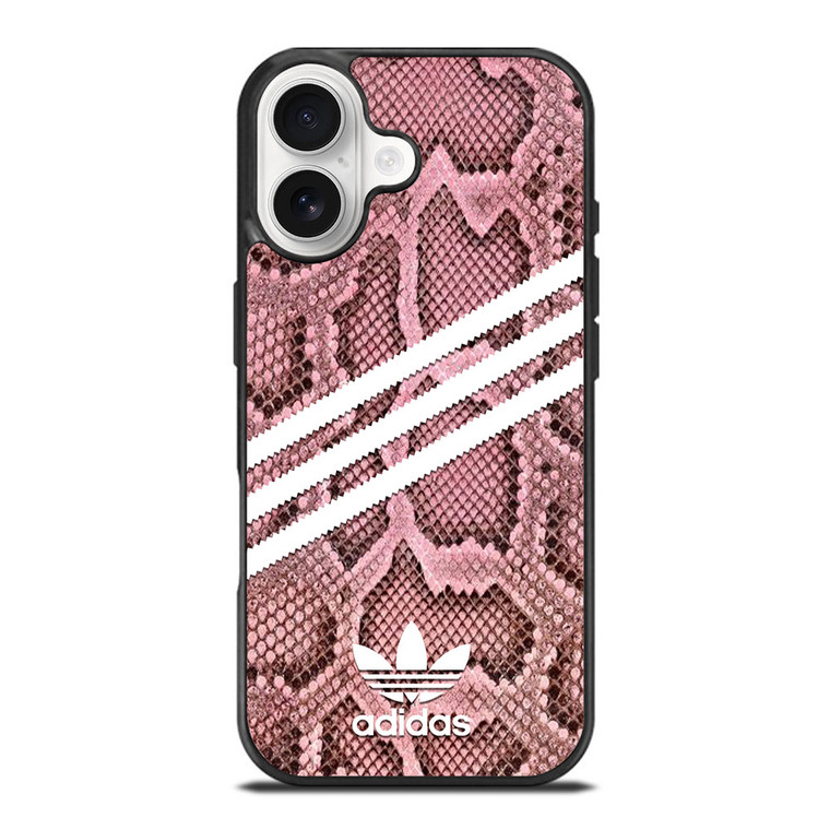 ADIDAS ORIGINALS STRIPES PINK SNAKE SKIN iPhone 17 Case Cover ADIDAS ORIGINALS STRIPES PINK SNAKE SKIN iPhone 17 Case Cover