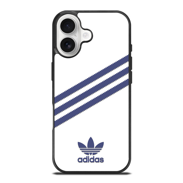 ADIDAS ORIGINALS STRIPES WHITE ROYAL BLUE iPhone 17 Case Cover ADIDAS ORIGINALS STRIPES WHITE ROYAL BLUE iPhone 17 Case Cover