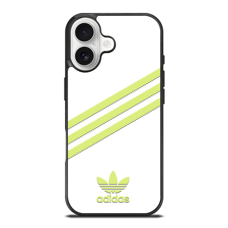 ADIDAS ORIGINALS STRIPES WHITE YELLOW iPhone 17 Case Cover ADIDAS ORIGINALS STRIPES WHITE YELLOW iPhone 17 Case Cover
