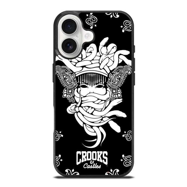 CROOKS AND CASTLES BLACK WHITE iPhone 17 Case Cover