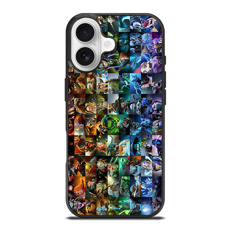 DOTA GAME ALL CHARACTER iPhone 17 Case Cover DOTA GAME ALL CHARACTER iPhone 17 Case Cover