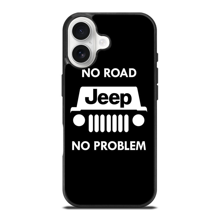 JEEP NO ROAD NO PROBLEM iPhone 17 Case Cover