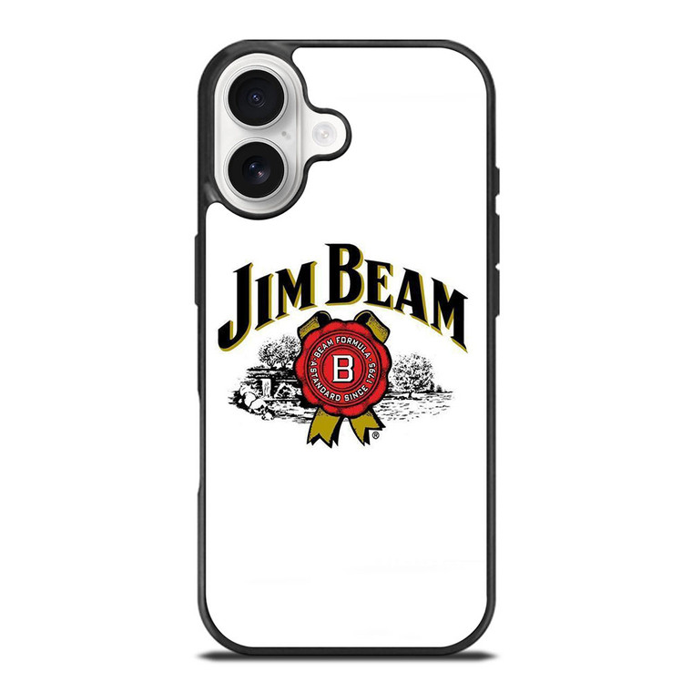JIM BEAM WHISKEY LOGO WHITE iPhone 17 Case Cover