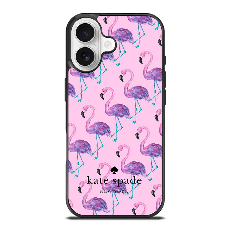 KATE SPADE NEW YORK LOGO FLAMENGOS PATTERN iPhone 17 Case Cover