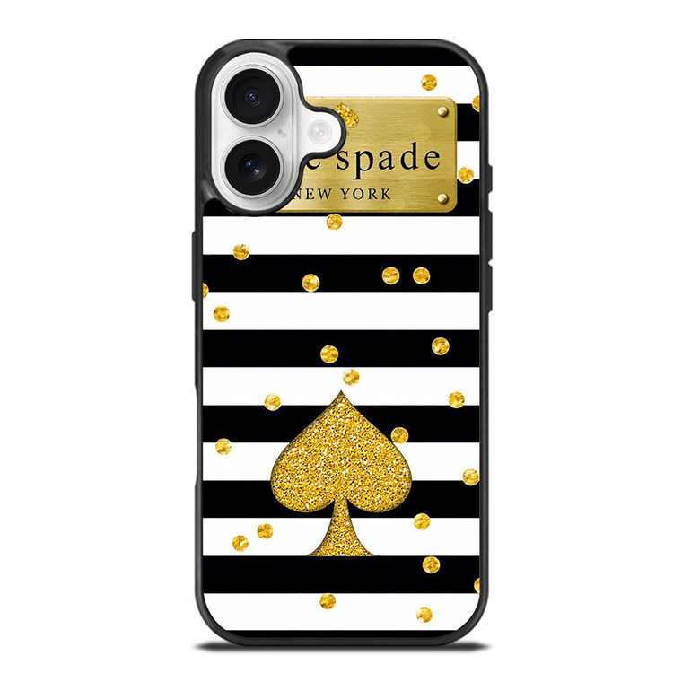 KATE SPADE NEW YORK LOGO GOLDEN POLKADOTS ICON iPhone 17 Case Cover KATE SPADE NEW YORK LOGO GOLDEN POLKADOTS ICON iPhone 17 Case Cover