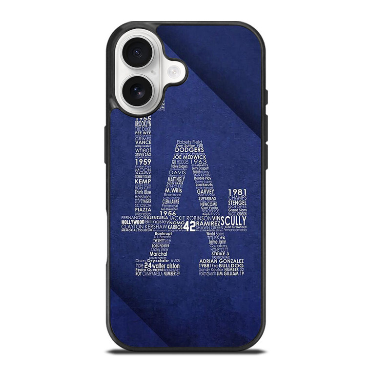 LA DODGERS LOS ANGELES LOGO BASEBALL TEAM TYPOGRAPHY iPhone 17 Case Cover LA DODGERS LOS ANGELES LOGO BASEBALL TEAM TYPOGRAPHY iPhone 17 Case Cover