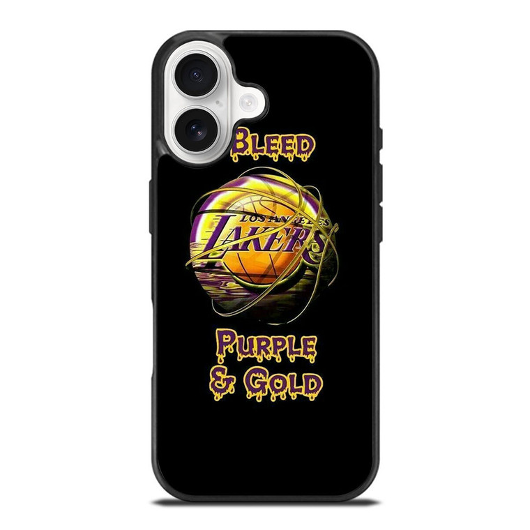 LA LAKERS NBA PURPLE AND GOLD iPhone 17 Case Cover