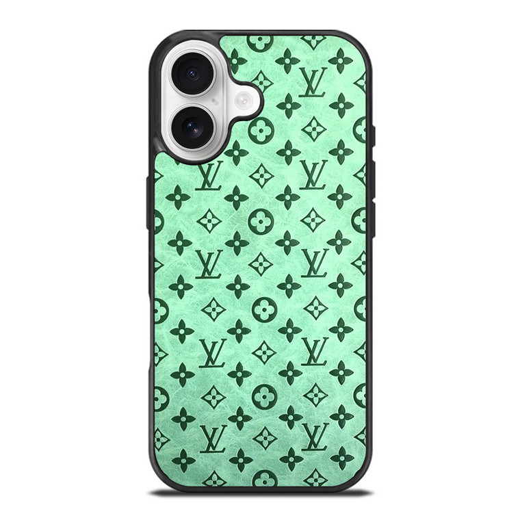 LOUIS VUITTON LOGO GREEN ICON PATTERN iPhone 17 Case Cover LOUIS VUITTON LOGO GREEN ICON PATTERN iPhone 17 Case Cover