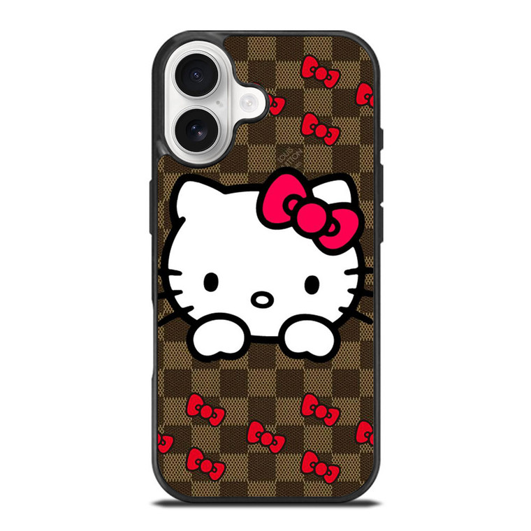 LOUIS VUITTON LV HELLO KITTY PATTERN iPhone 17 Case Cover LOUIS VUITTON LV HELLO KITTY PATTERN iPhone 17 Case Cover