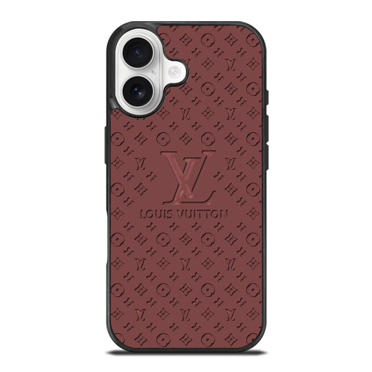 LOUIS VUITTON LV ROSE BROWN LOGO ICON iPhone 17 Case Cover LOUIS VUITTON LV ROSE BROWN LOGO ICON iPhone 17 Case Cover