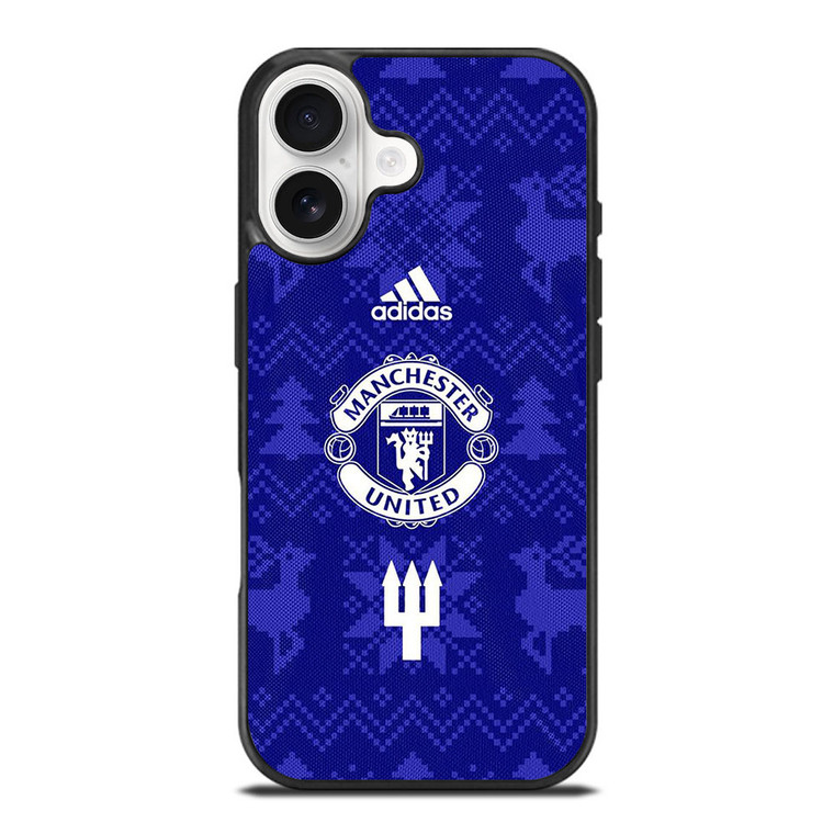 MANCHESTER UNITED FC LOGO FOOTBALL BLUE ICON iPhone 17 Case Cover