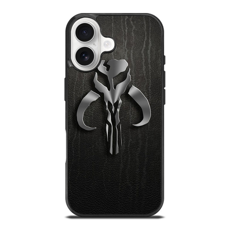 MANDALORIAN LEATHER LOGO iPhone 17 Case Cover