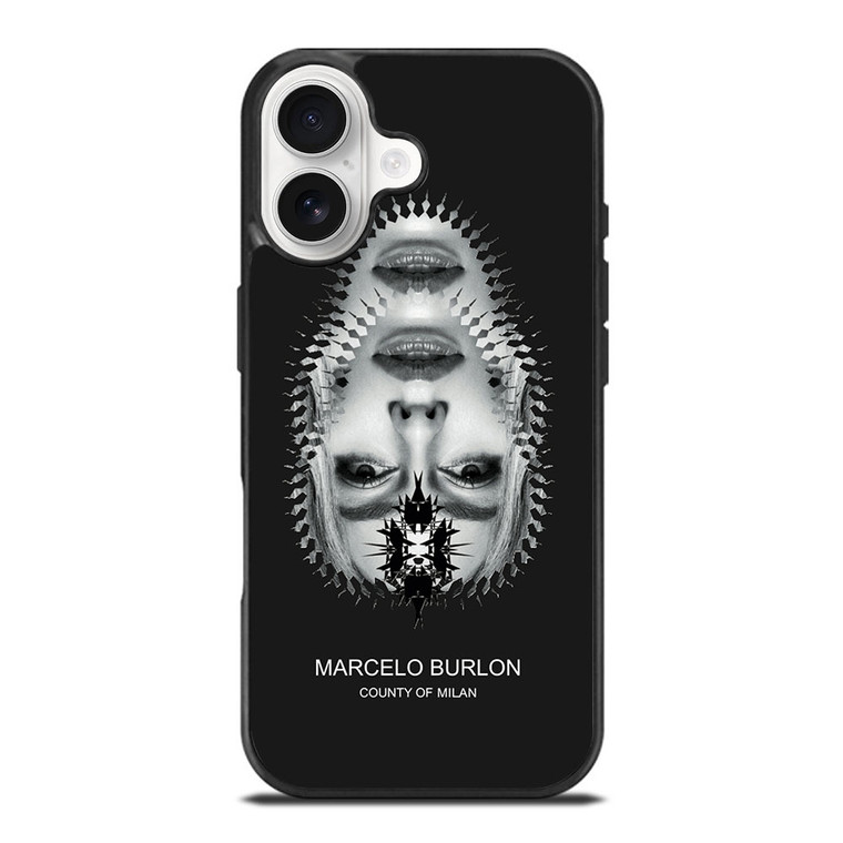 MARCELO BURLON MILAN UPSIDE DOWN FACE iPhone 17 Case Cover MARCELO BURLON MILAN UPSIDE DOWN FACE iPhone 17 Case Cover
