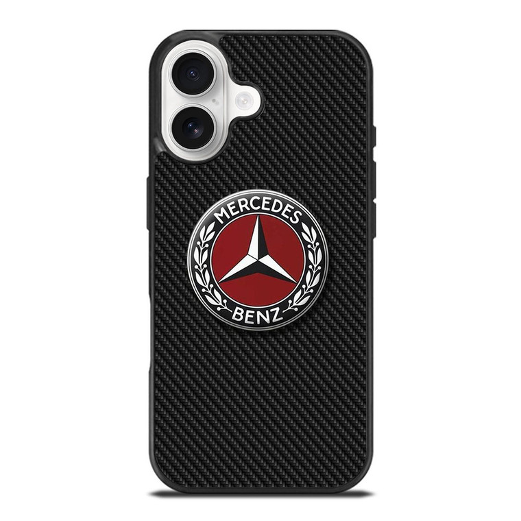 MERCEDES BENZ CLASSIC LOGO CARBON iPhone 17 Case Cover