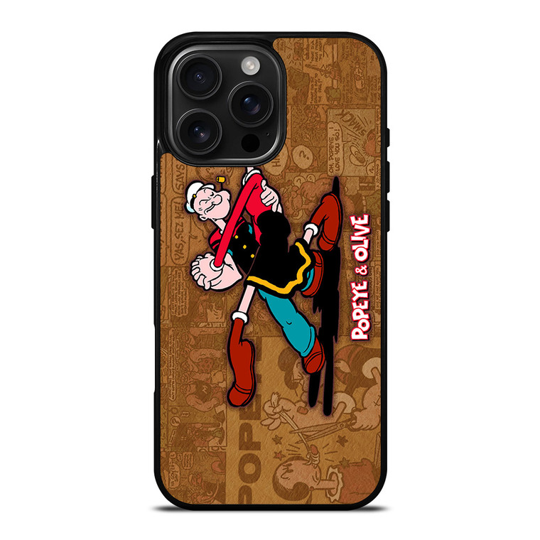 POPEYE AND OLIVE DANCE iPhone 16 Pro Max Case Cover