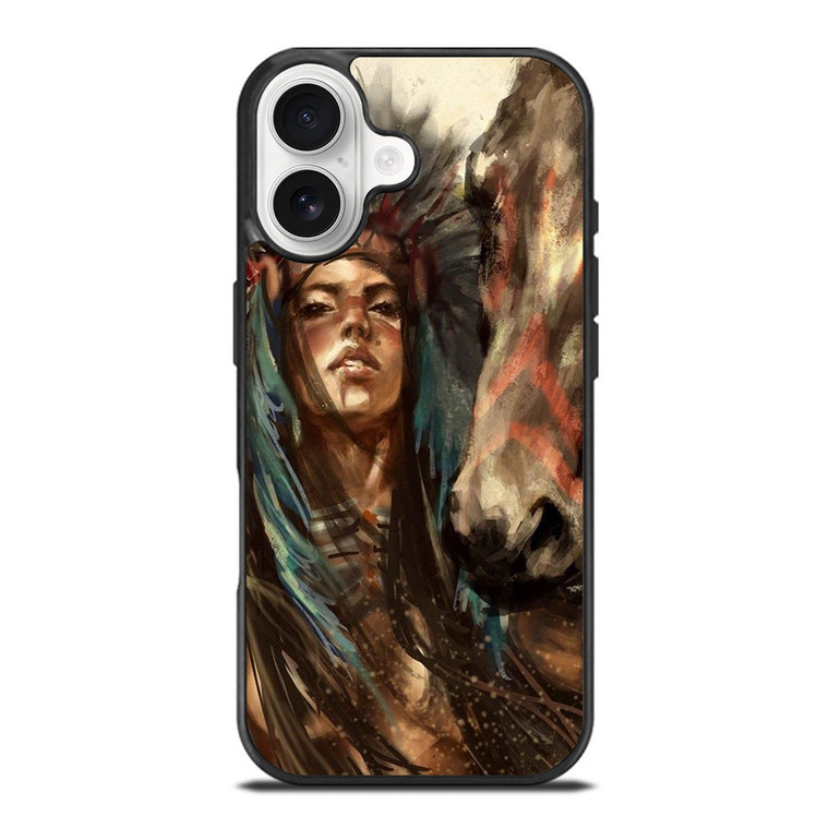 NATIVE AMERICAN PEOPLE ART iPhone 17 Case Cover
