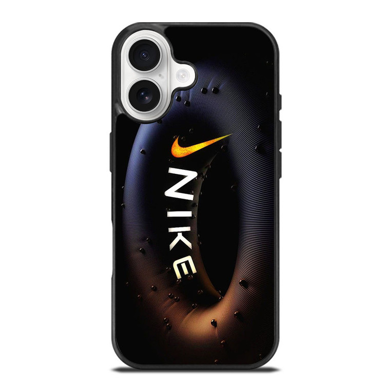 NIKE BLACK RING LOGO iPhone 17 Case Cover
