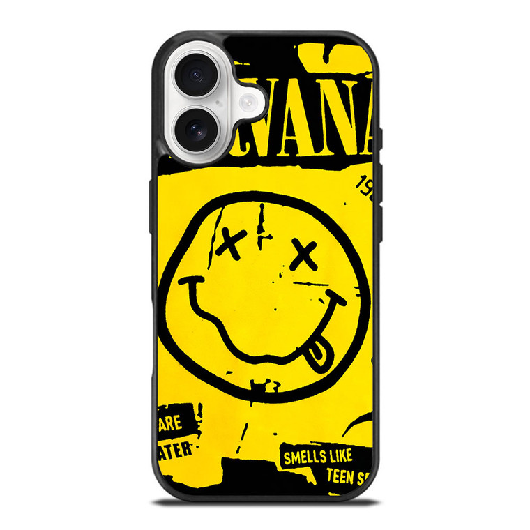 NIRVANA ROCK BAND SMILEY iPhone 17 Case Cover NIRVANA ROCK BAND SMILEY iPhone 17 Case Cover