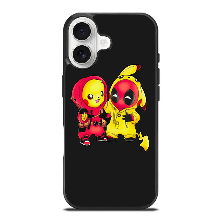 PIKACHU POKEMON AND DEADPOOL iPhone 17 Case Cover PIKACHU POKEMON AND DEADPOOL iPhone 17 Case Cover