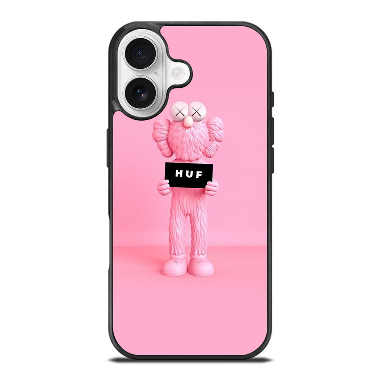 PINK KAWS X HUF STREETWEAR iPhone 17 Case Cover PINK KAWS X HUF STREETWEAR iPhone 17 Case Cover
