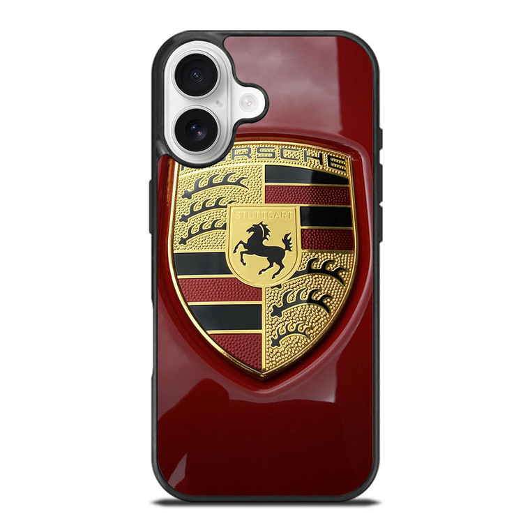 PORSCHE LOGO EMBLEM RED iPhone 17 Case Cover
