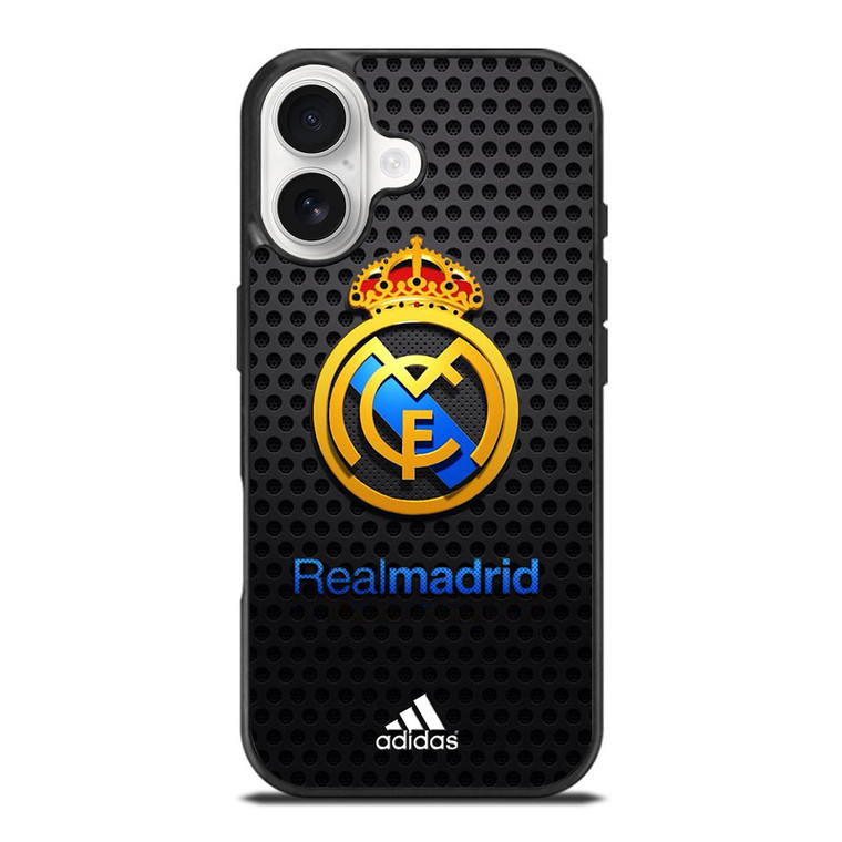 REAL MADRID FC METAL LOGO iPhone 17 Case Cover REAL MADRID FC METAL LOGO iPhone 17 Case Cover