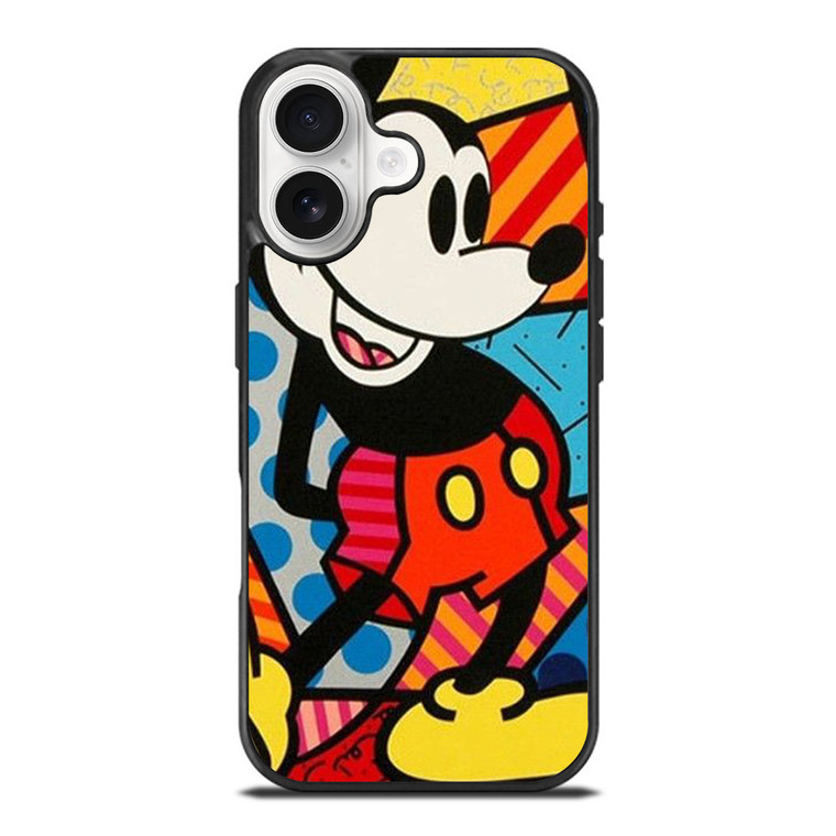 ROMERO BRITTO MICKEY MOUSE iPhone 17 Case Cover ROMERO BRITTO MICKEY MOUSE iPhone 17 Case Cover