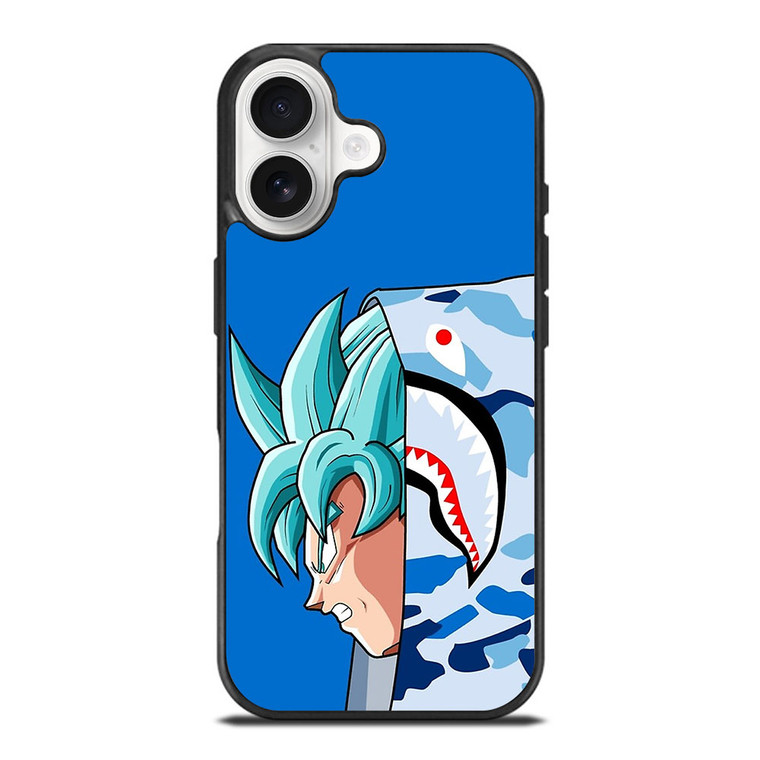 SON GOKU BAPE DRAGON BALL SAIYAN BLUE iPhone 17 Case Cover SON GOKU BAPE DRAGON BALL SAIYAN BLUE iPhone 17 Case Cover