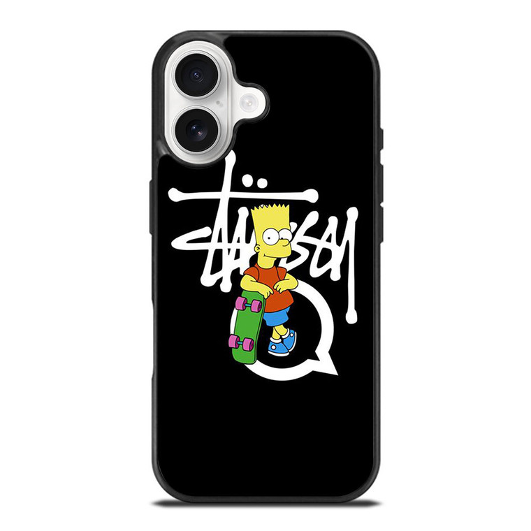 STUSSY BART SIMSON iPhone 17 Case Cover STUSSY BART SIMSON iPhone 17 Case Cover
