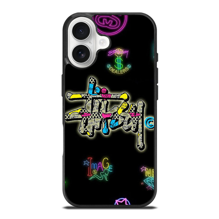 STUSSY LOGO THE DEALERS COLORFUL ICON iPhone 17 Case Cover