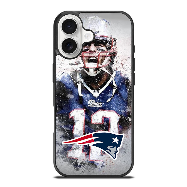 TOM BRADY NEW ENGLAND PATRIOT ART iPhone 17 Case Cover