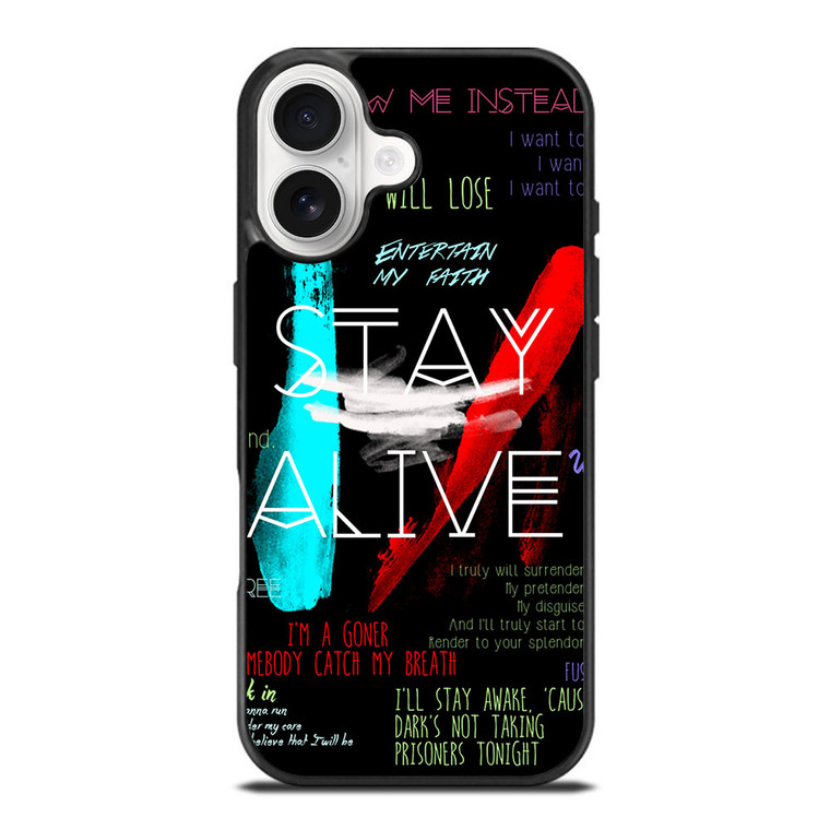 TWENTY ONE PILOTS STAY ALIVE iPhone 17 Case Cover TWENTY ONE PILOTS STAY ALIVE iPhone 17 Case Cover