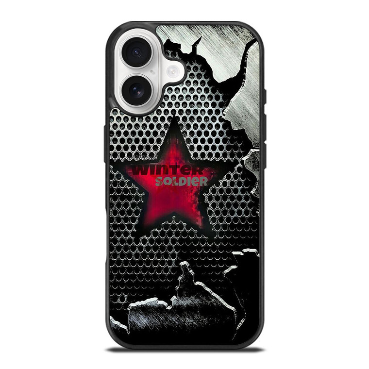 WINTER SOLDIER METAL LOGO AVENGERS iPhone 17 Case Cover WINTER SOLDIER METAL LOGO AVENGERS iPhone 17 Case Cover