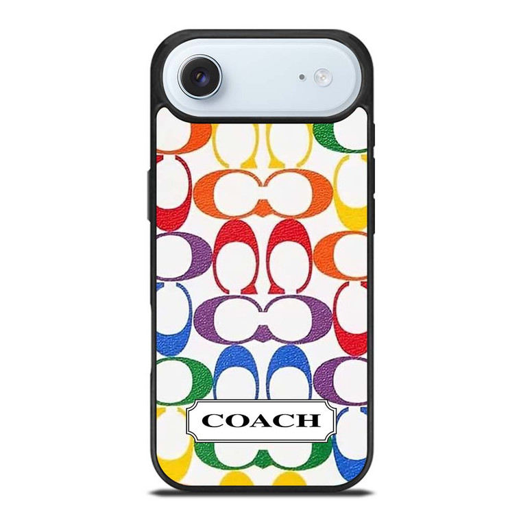 COACH NEW YORK LEATHERWARE LOGO COLORFUL iPhone Air Case Cover