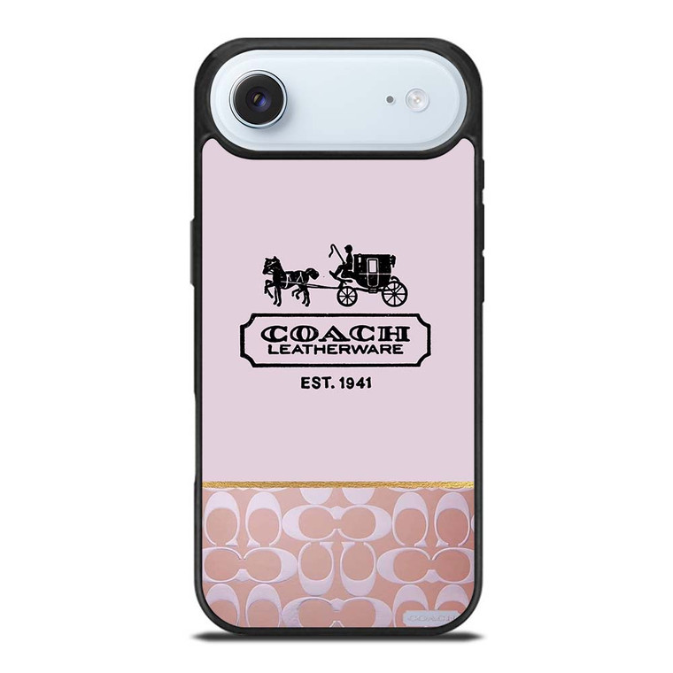 COACH NEW YORK LEATHERWARE LOGO EST 1941 iPhone Air Case Cover