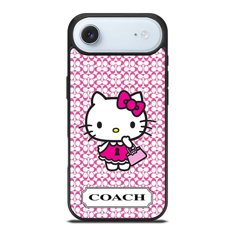 COACH NEW YORK LOGO PATTERN HELLO KITTY iPhone Air Case Cover