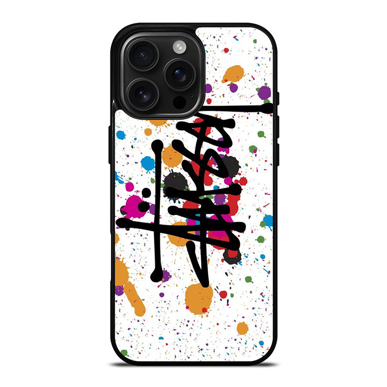 STUSSY ART LOGO iPhone 16 Pro Max Case Cover